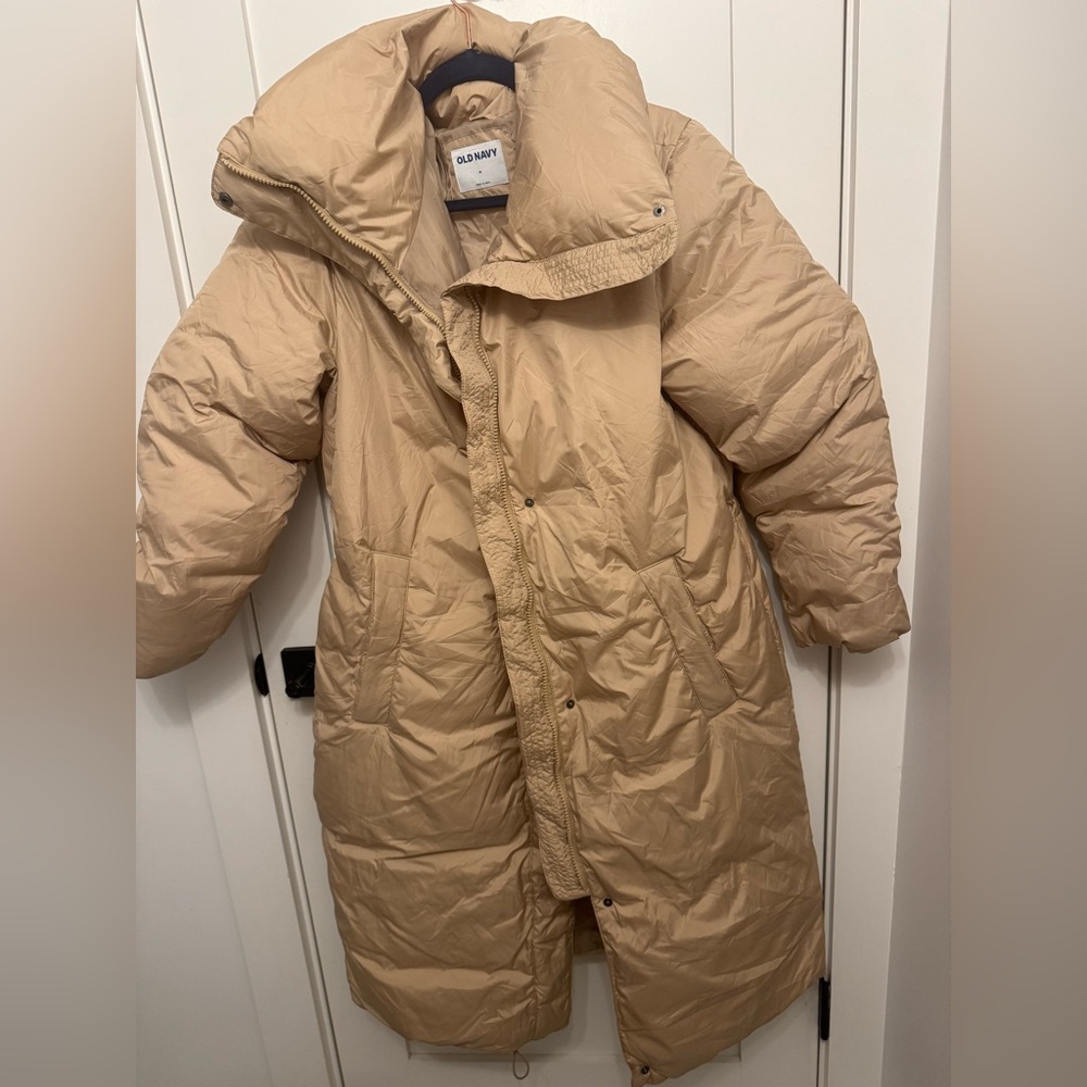 Old Navy Beige Puffer Jacket